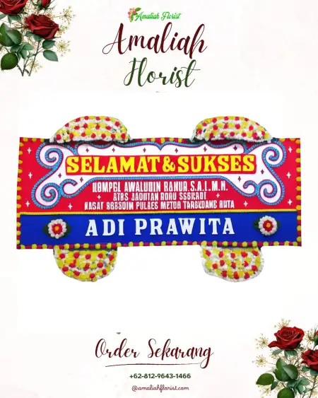 Papan Bunga Ucapan Selamat Blembem